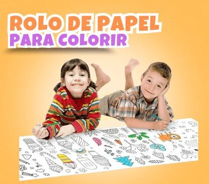 2Rollo de Colorear Para Niños+Marcadores