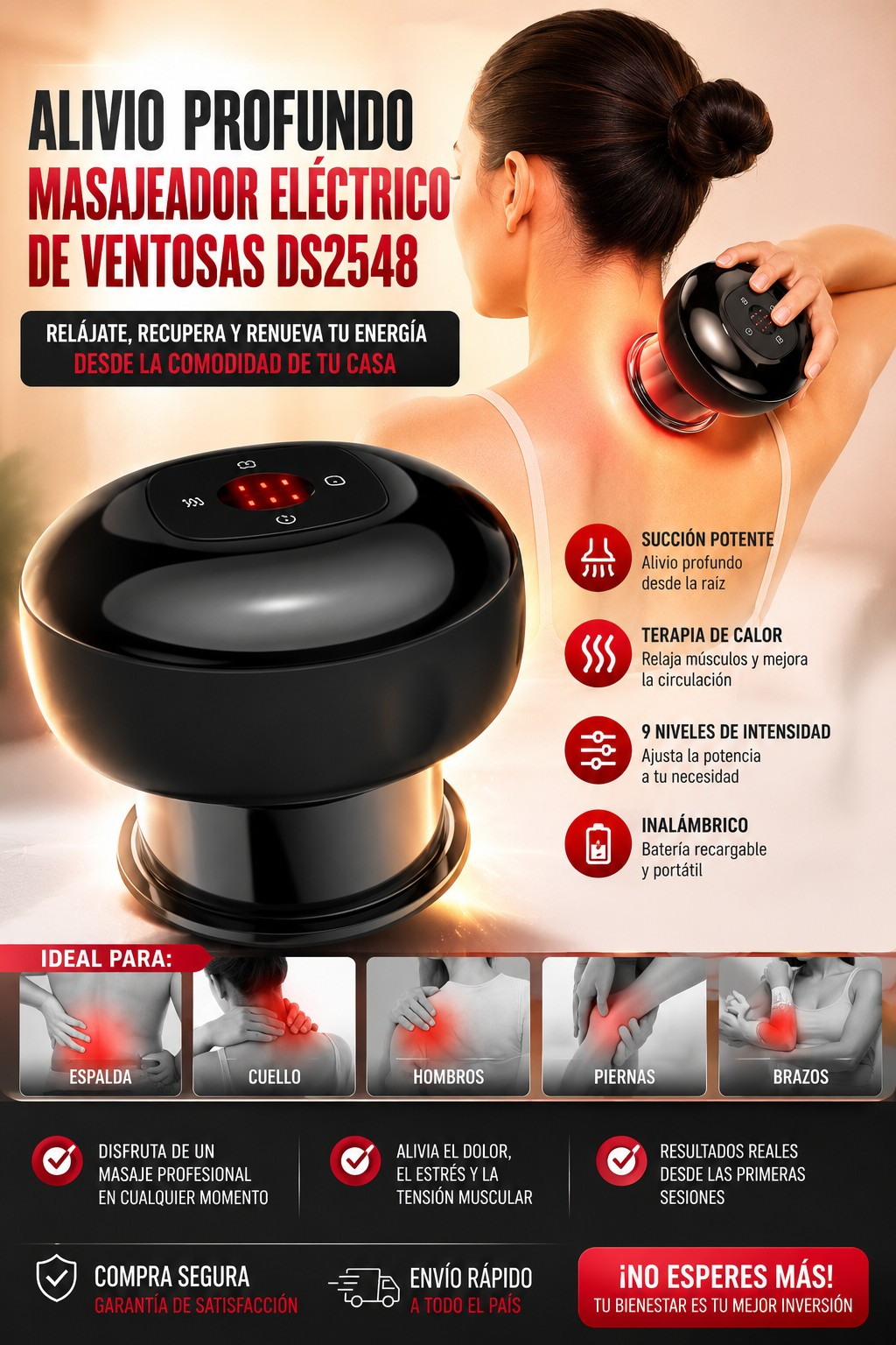🧠💆 Relaja Tu Cuerpo y Reduce el Estrés con el DS2548 Profesional